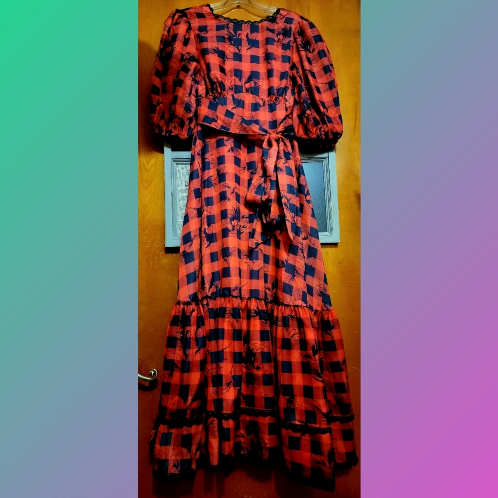 Jessakae Red Plaid Sample Dress